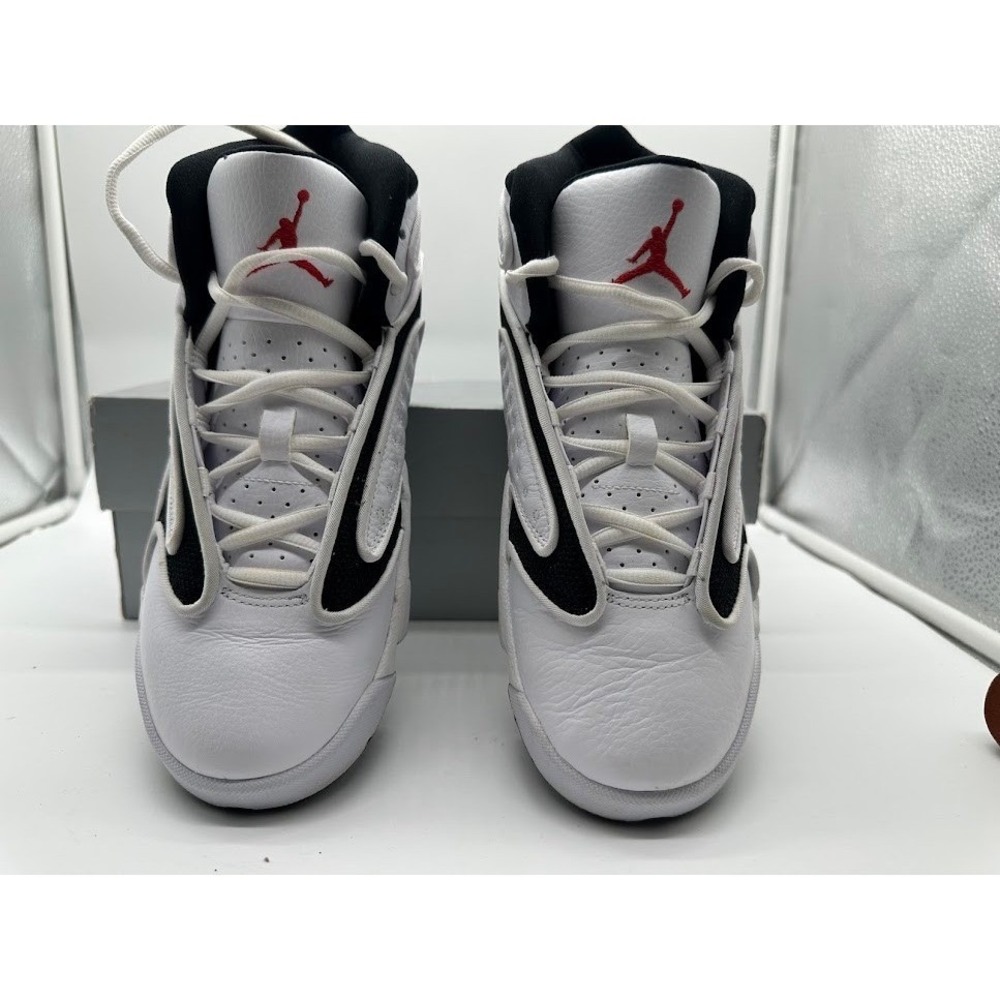 Womens Air Jordan OG White University Red Black 133000-106 Size 8.5
